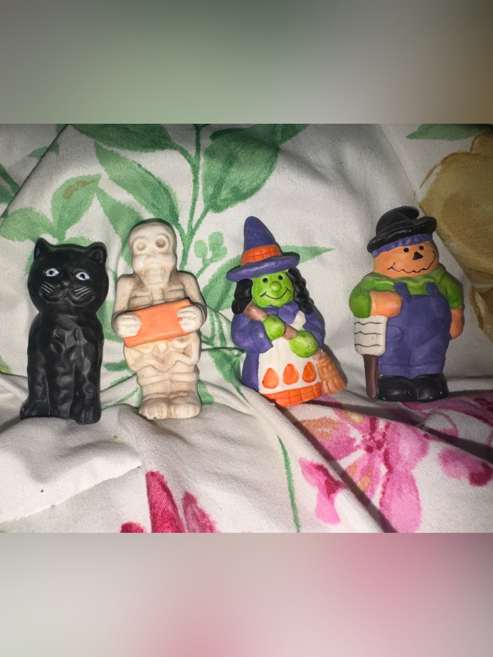 Ceramic Halloween Character 1990s VINTAGE (Set of 4)